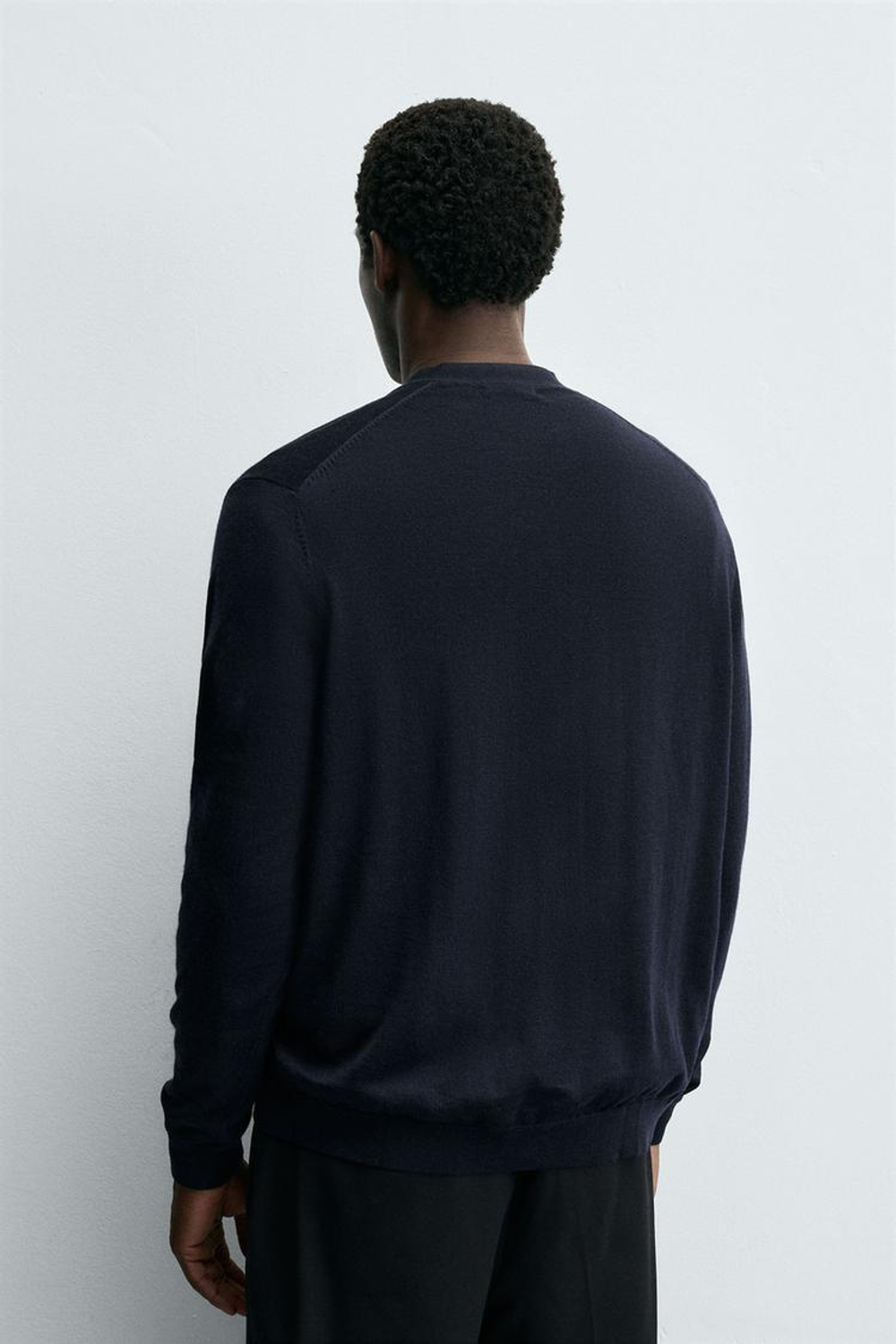 ZARA КАРДИГАН ИЗ 100% ШЕРСТИ, МОРСКОЙ СИНИЙ