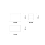 Стол журнальный малый ENZA HOME LIVIA EH66850