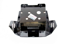 Skid Plate for Honda CRF300Rally (2021-UP). Aluminium, 4mm. Black (Gloss)