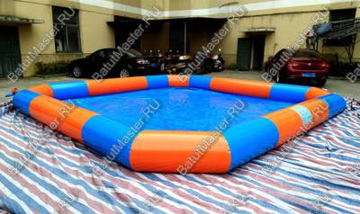 Прямоугольный надувной бассейн "Полосатик" 6*6*0.65 м
