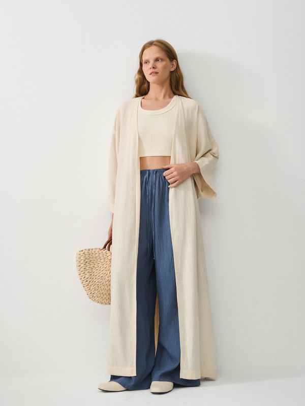 Кимоно из смесового льна 