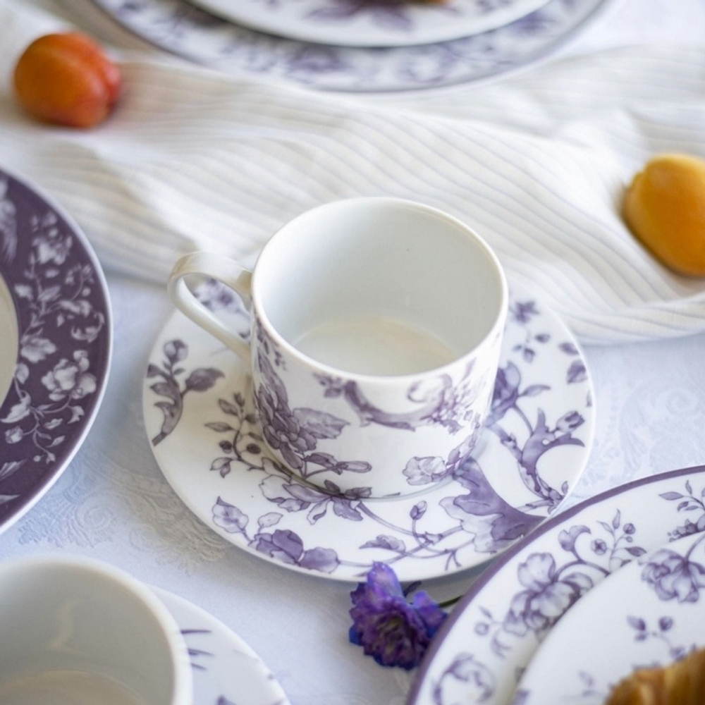 Чаша с блюдцем Соло Monplaisir Violet