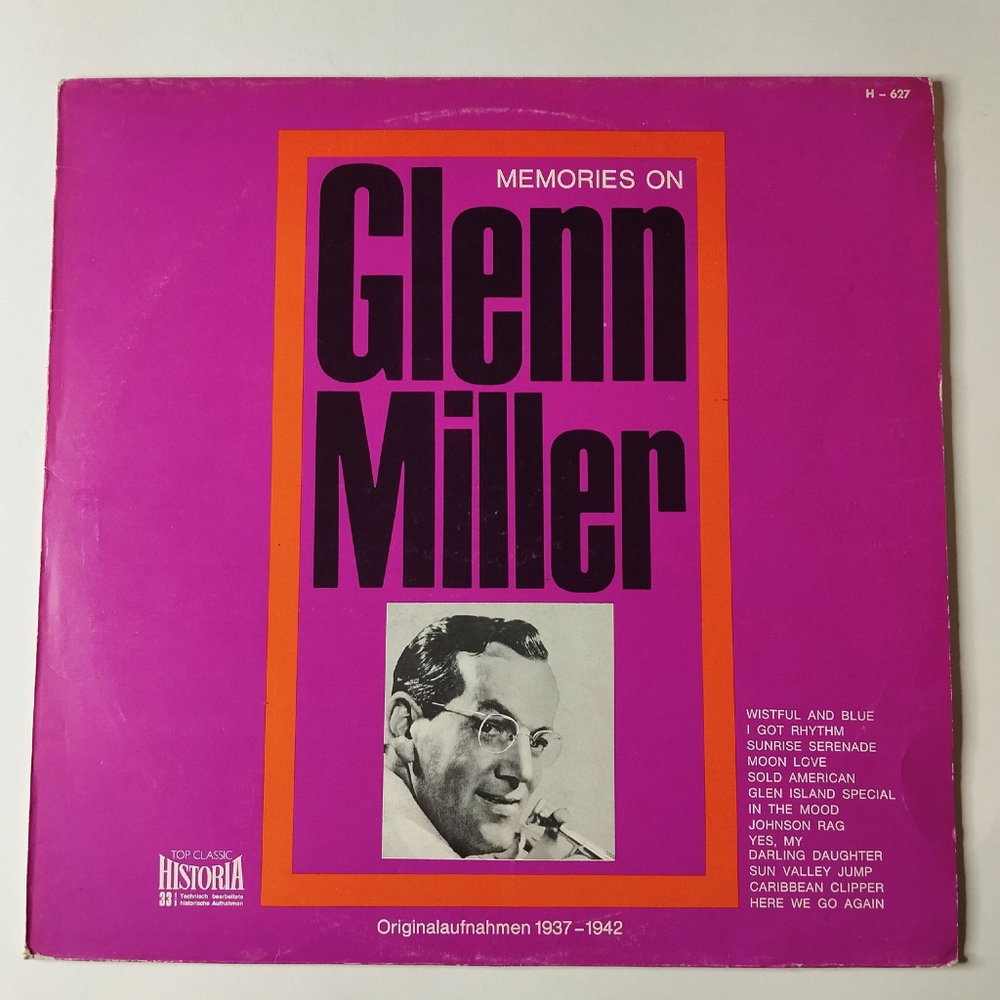Винтажная виниловая пластинка LP Memories On Glenn Miller (Germany 1970) In The Mood