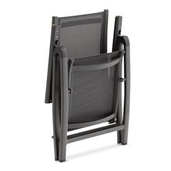 Timra AL-R, комплект обеденной мебели антрацит/черный, алюминий