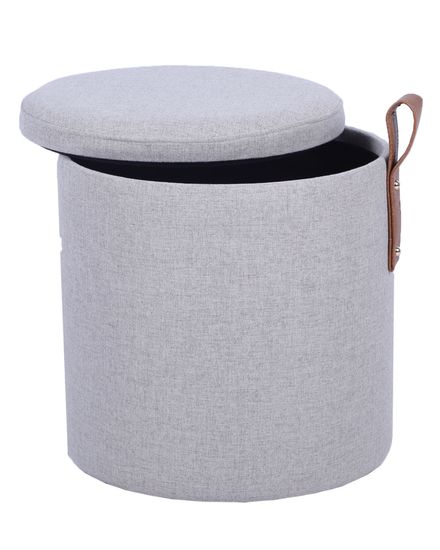 Пуф с ящиком Эркки рогожка XS серый