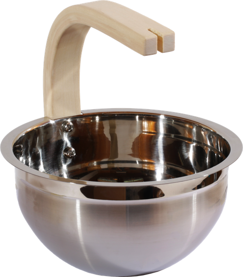 SAWO Ведро стальное 3л., ручка изогнутая осина, 343-MA