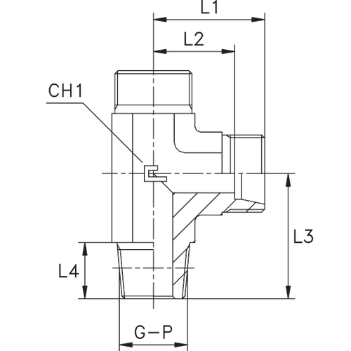 Штуцер FLC DS20 BSPT 3/4" (корпус)