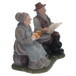 GAEM Фигурка декоративная "Бабушка с дедушкой", L20 W11 H17 см, 2в.