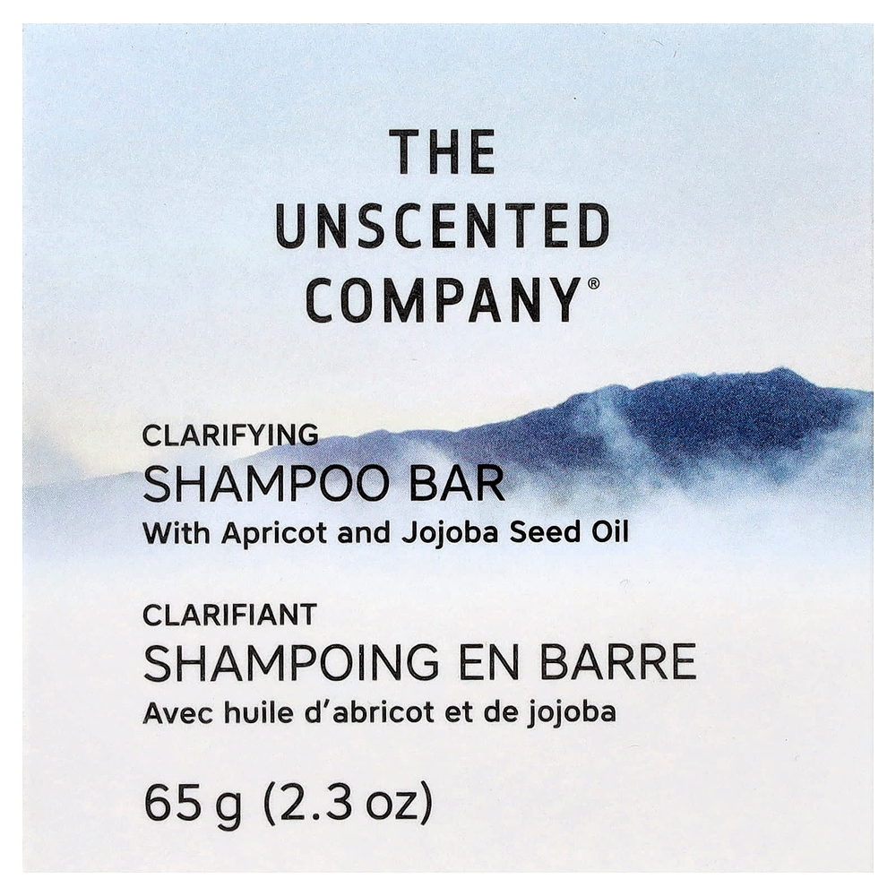 The Unscented Company, очищающий твердый шампунь, для тонких и волнистых волос, 65 г (2,3 унции)