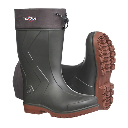 Сапоги Torvi  зим T-40C, ПУ с шипами, гипоаллер.вкладыш, олива, р.45