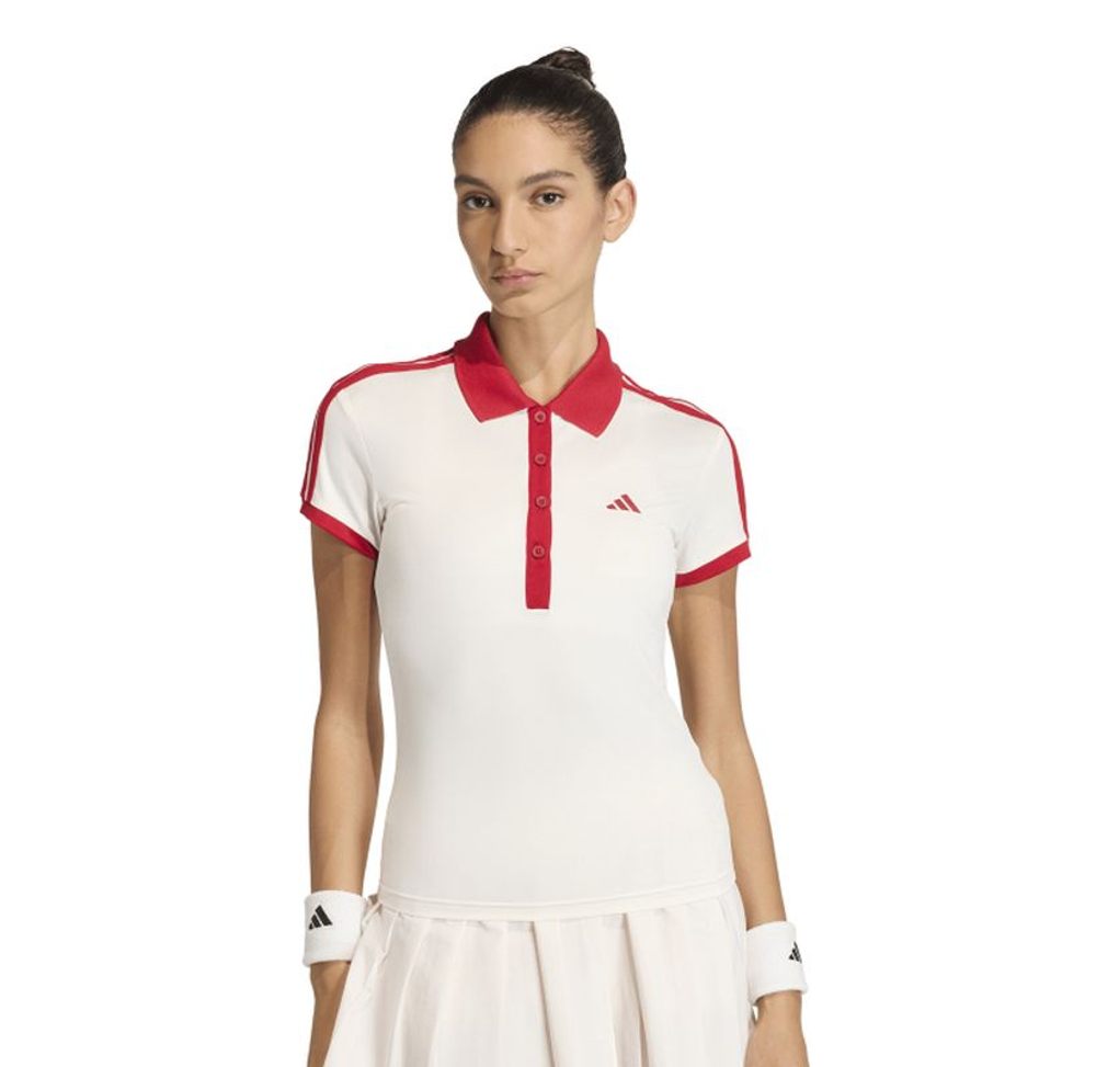 Женское поло Adidas Tennis Classics - chalk white