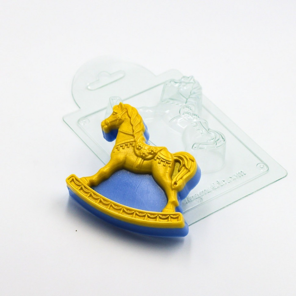 Пластиковая форма для шоколада "Лошадка-качалка"