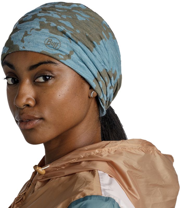 Шерстяной шарф-труба Buff Merino Lightweight Prints Usty Multi Фото 3
