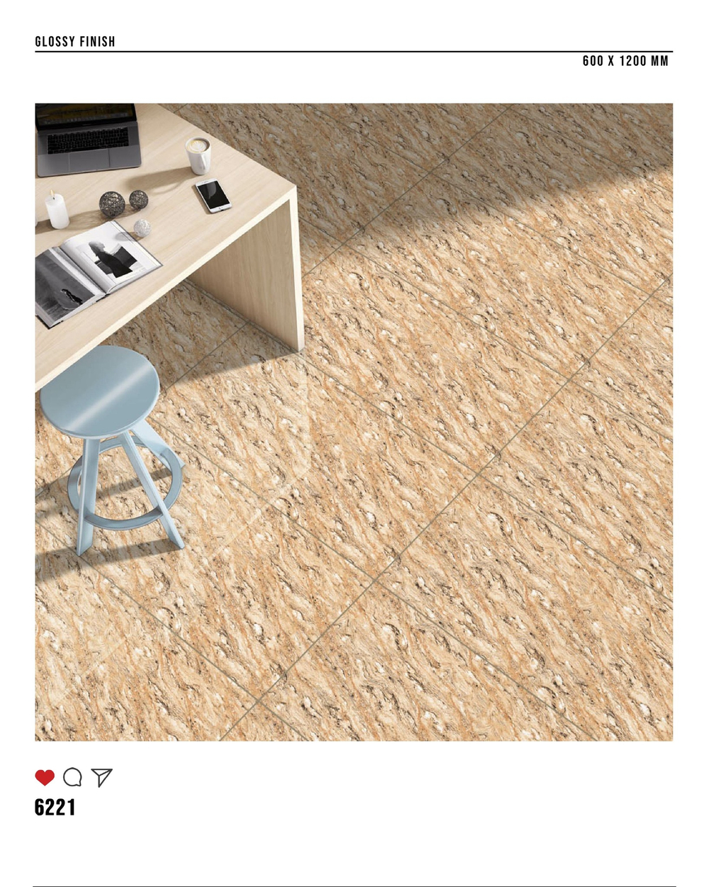 Керамогранит glossy №3 60х120, 6221