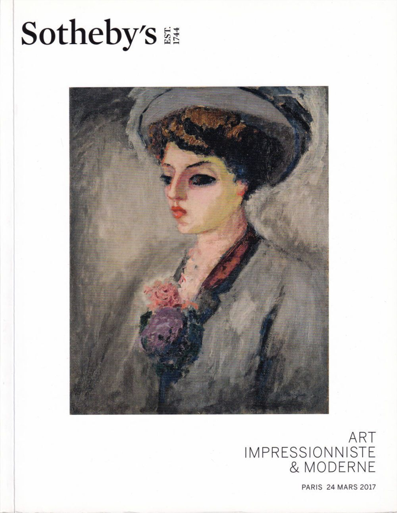 Каталог аукциона Sotheby's, Лондон, Импрессионизм и искусство первой половины ХХ века от 24 марта 2017 года