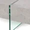Журнальный стол Beton 119х119 см, стекло закалённое, фибробетон