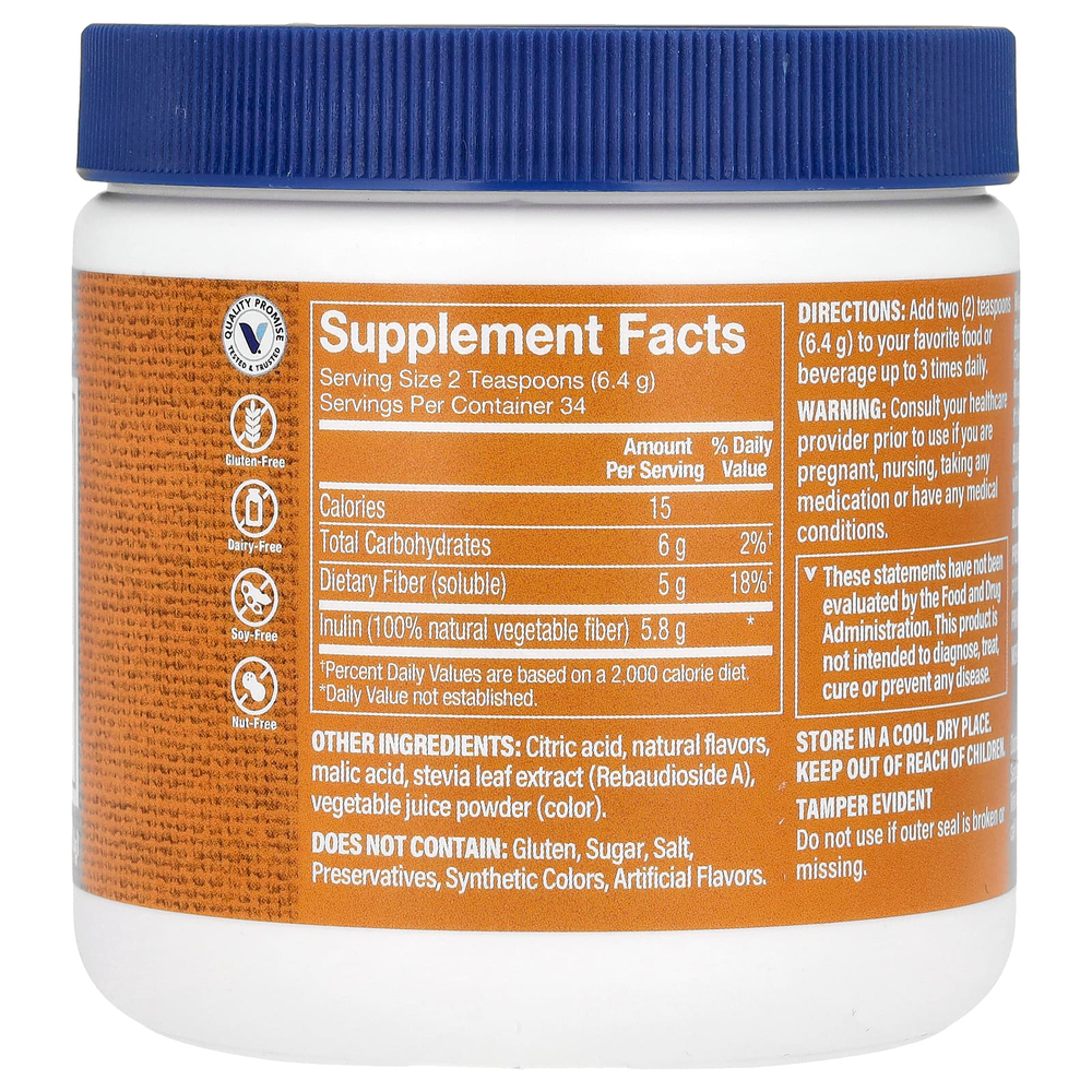 The Vitamin Shoppe, Miracle Fiber, фруктовый пунш, 217,6 г (7,7 унции)