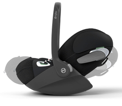 Коляска 3 в 1 Cybex Priam IV Rosegold complete и автокресло Cloud T i-Size Sepia Black Plus Peach Pink