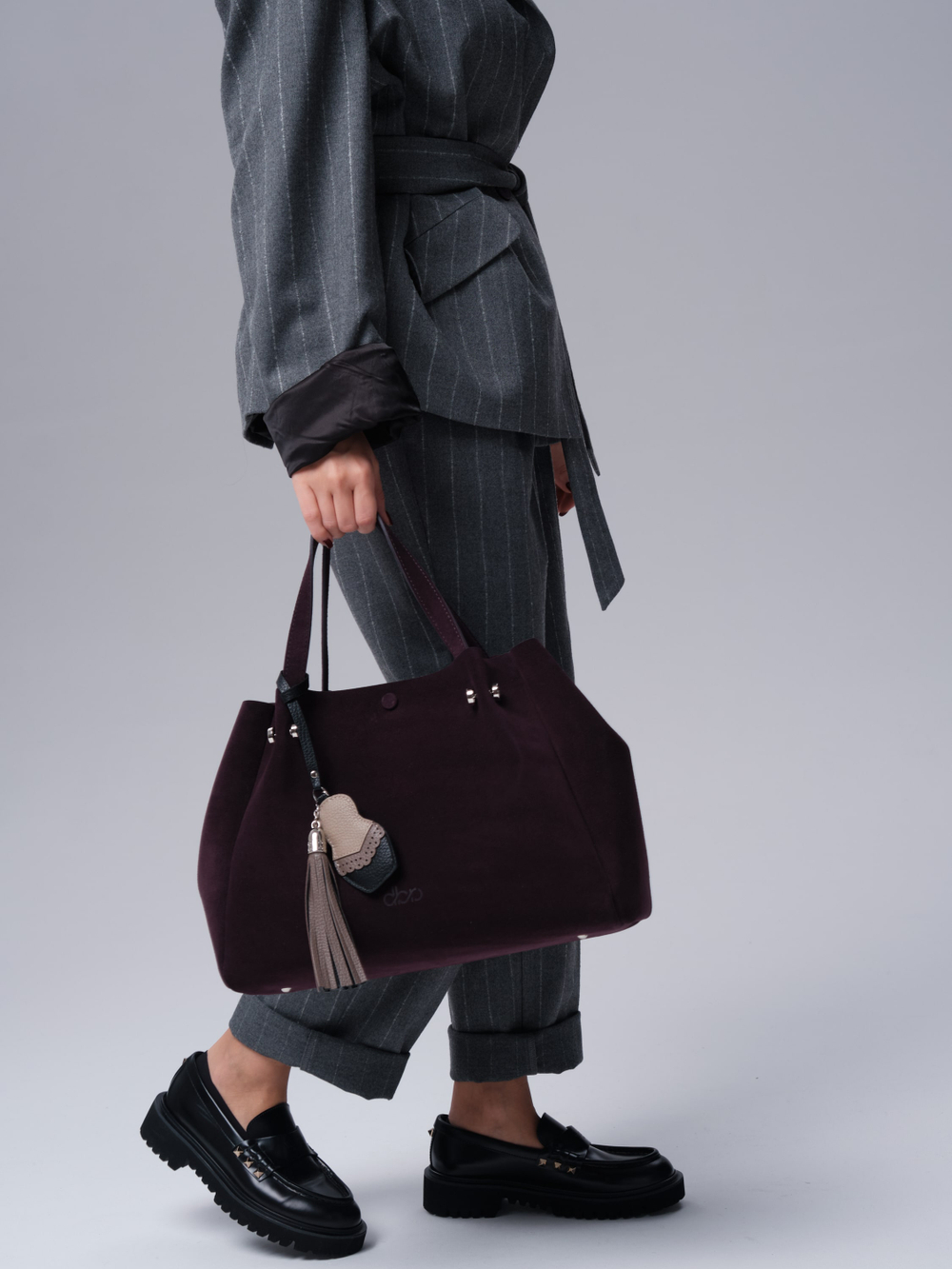 Женская сумка Vasilisa DBR 31210 сливовый/велюр