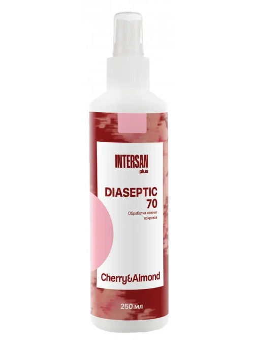 Диасептик-70 Экспресс дезинфекция поверхностей, кожный антисептик, вишня миндаль, 250 мл