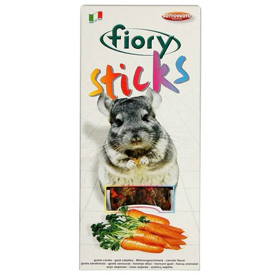 Fiory Sticks - палочки для шиншилл с морковью 2х40 г