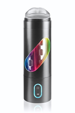 Перезаряжаемый мастурбатор-ротик Extreme Toyz Rechargeable Roto-Bator Mouth (Цвет: черный)