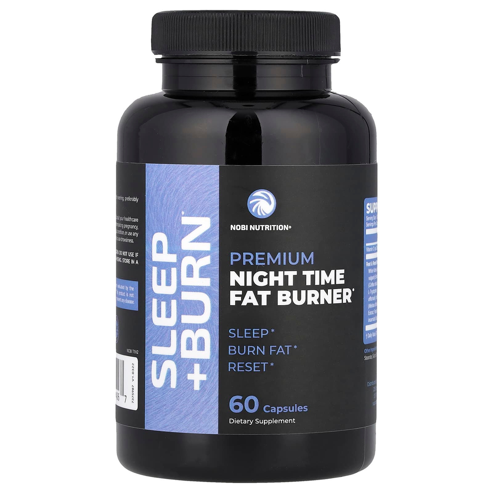 Nobi Nutrition, Премиум средство для сжигания жира в ночное время, 60 капсул