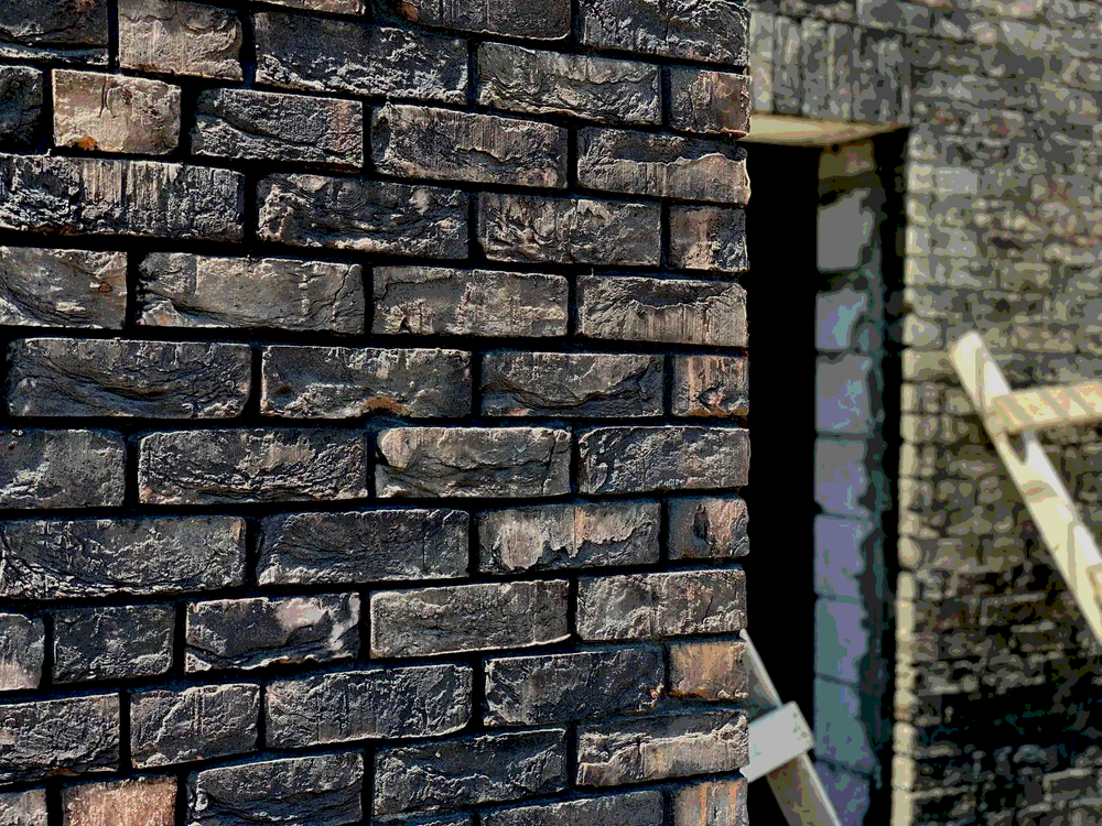 Кирпич ручной формовки Гамма черный