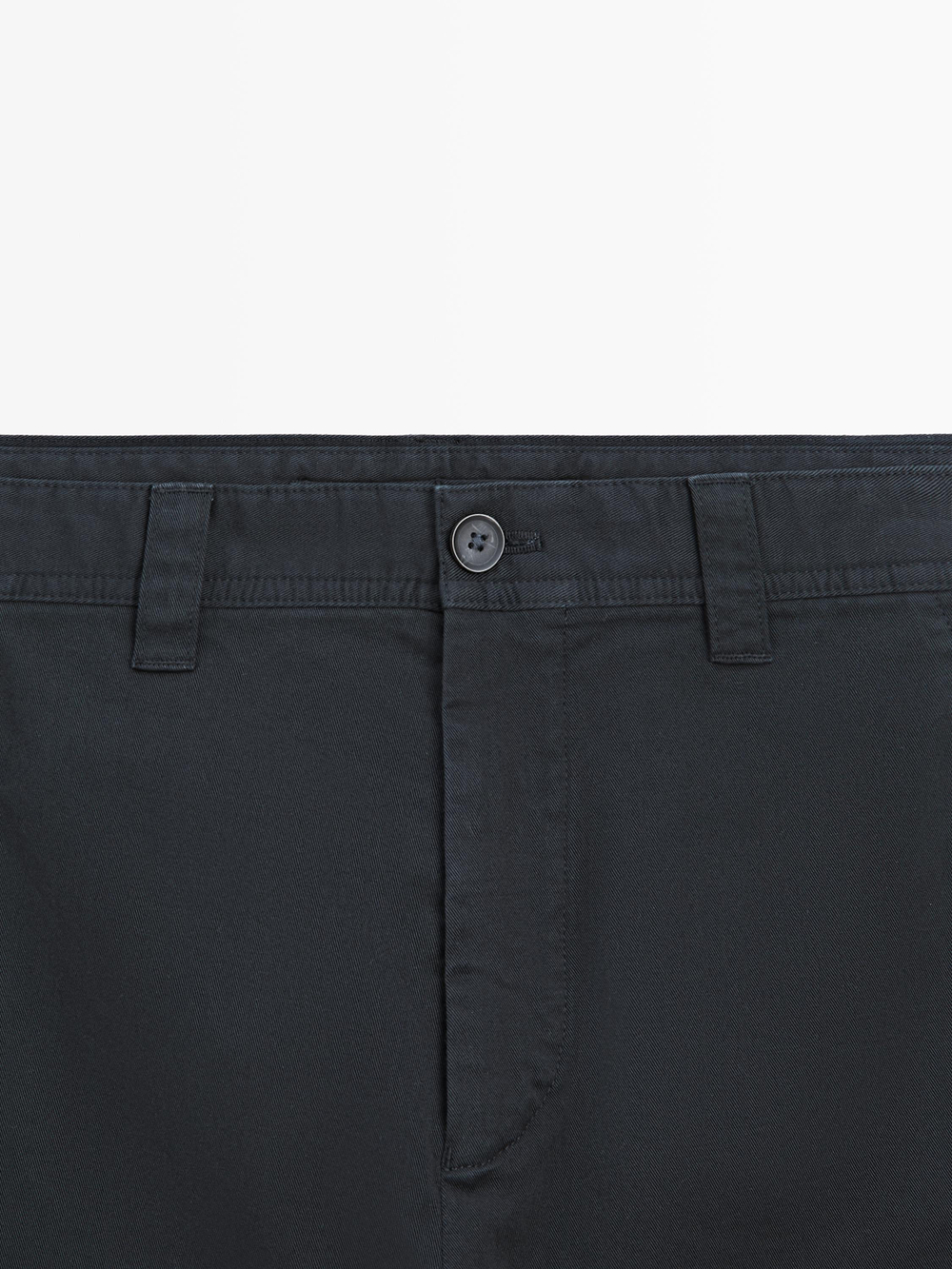 Massimo Dutti Хлопковые брюки свободного кроя, темно-синий