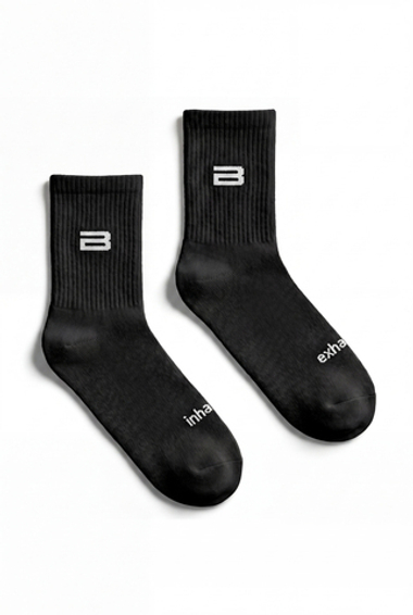 «B-SPORT socks» Хлопковые носки средней длины.
