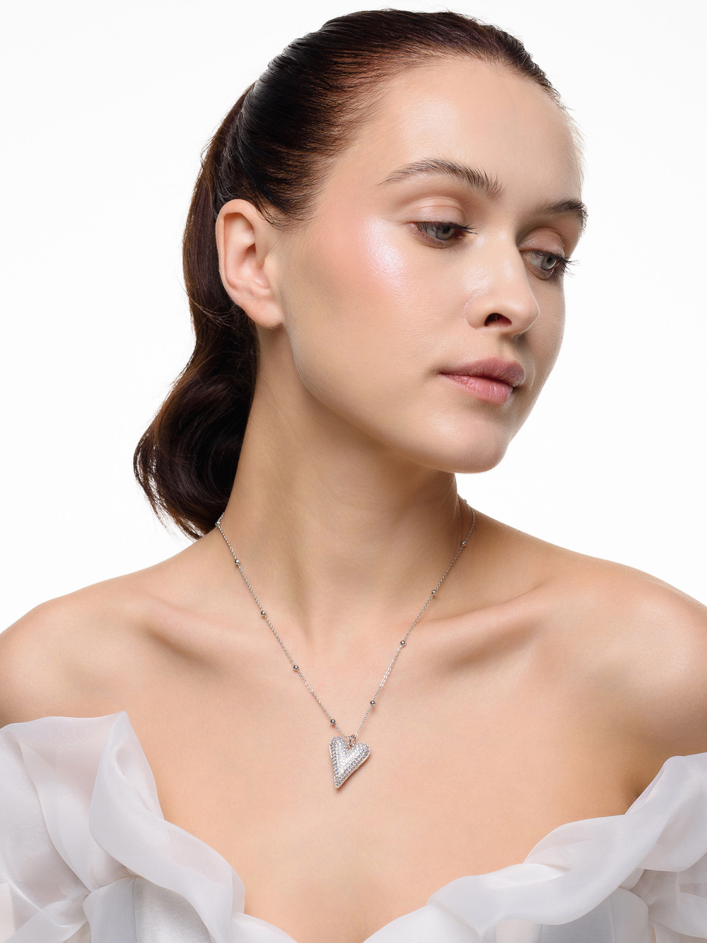 Колье "Elongate Shine" Silver