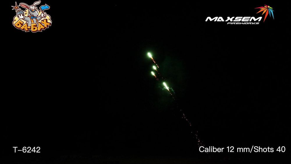 Римская свеча T-6242, MAGIC SHOTS 0,3", 40 залпов, 1 шт
