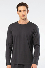 Футболка мужская с круглым вырезом антрацит