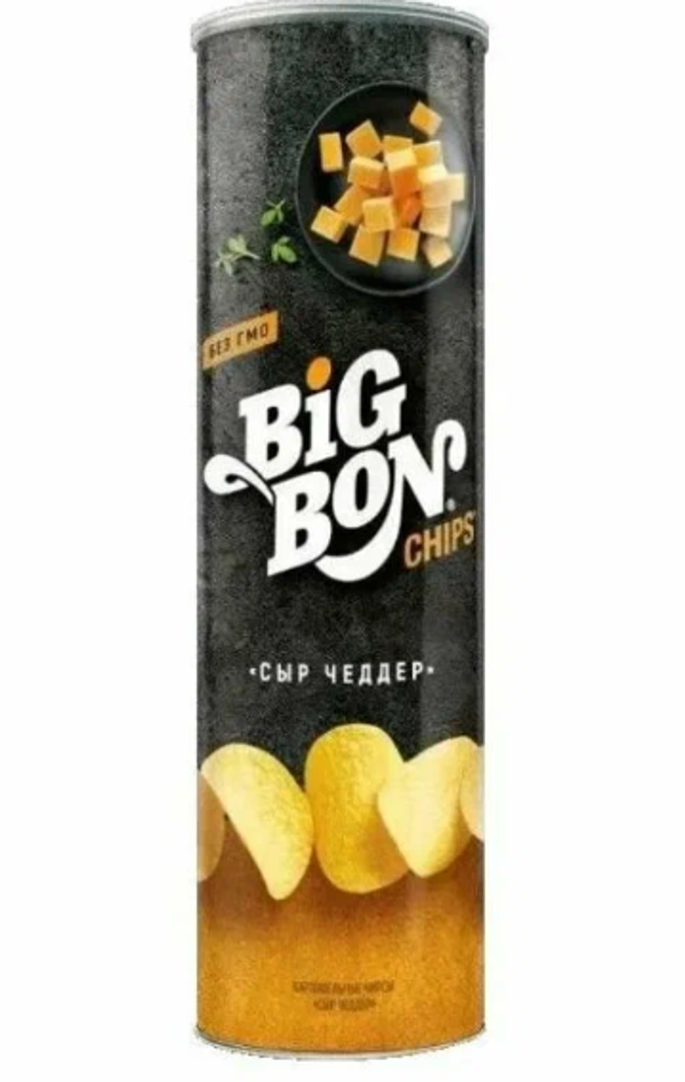 Картофельные чипсы BIGBON со вкусом "Сыр чеддер", 130 г