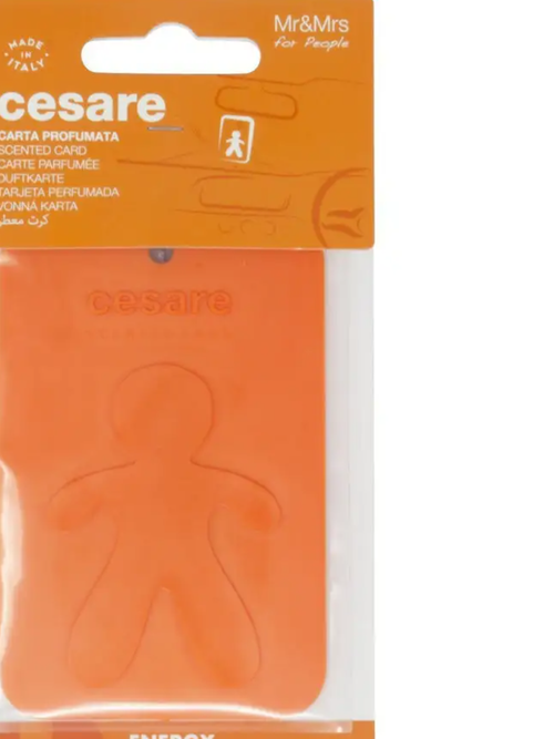 CESARE CARD/ оранжевый/ENERGY/ (Энергия Аромакарточка для автомобиля)