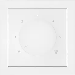 Donel S08 матовый белый накладка для регулятора тёплого пола DB23100, серия DB, серия DB