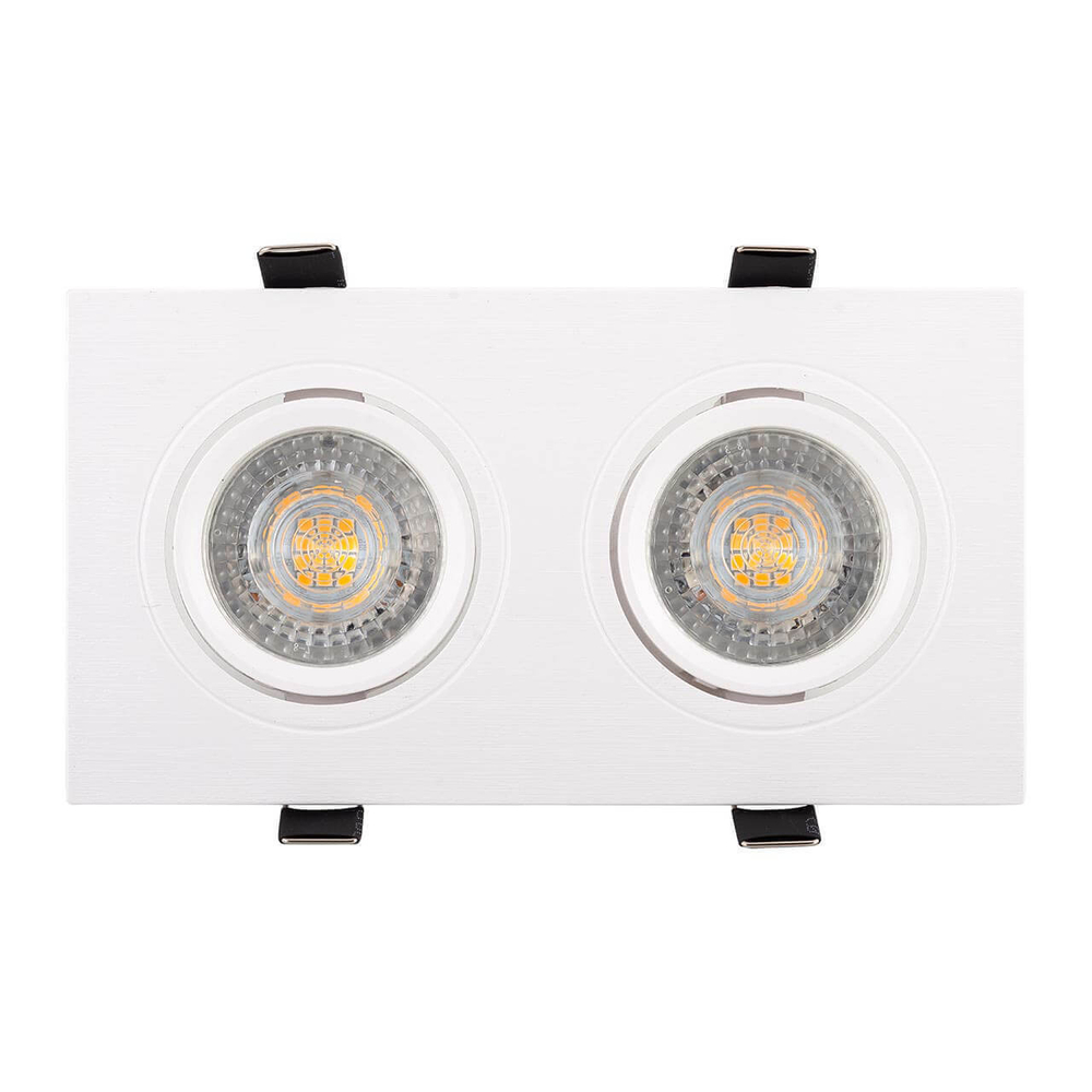 DK3022-WH Встраиваемый светильник, IP 20, 10 Вт, GU5.3, LED, белый, пластик