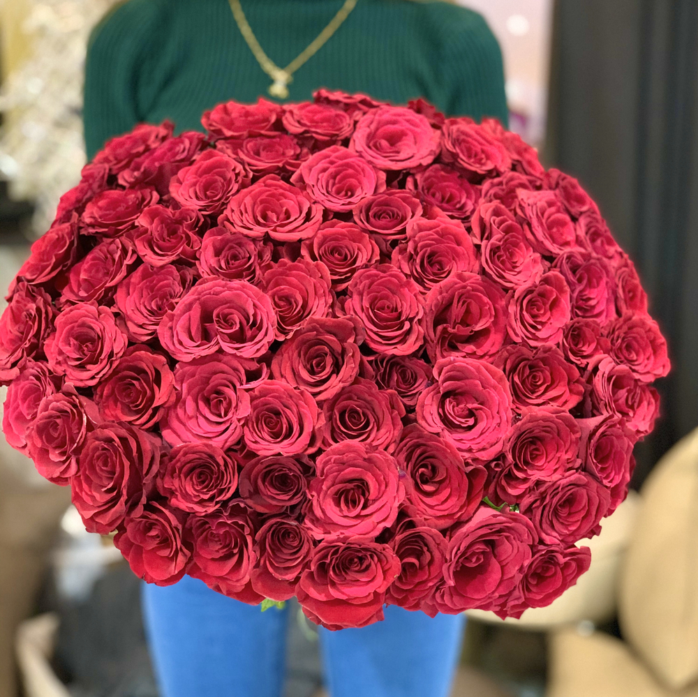 Букет из 51 красной розы