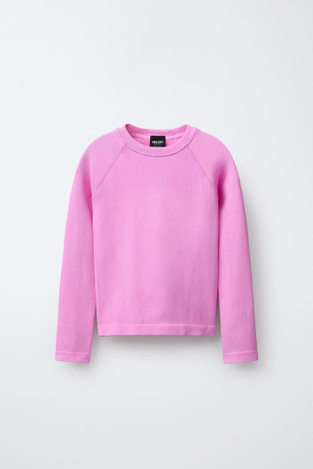 ZARA БЕСШОВНАЯ ФУТБОЛКА, РОЗОВЫЙ