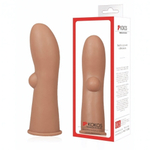 Насадка на фаллос с имитацией пирсинга размер M, EXTREME SLEEVE (Цвет: телесный)