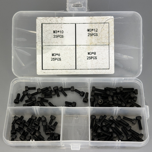 Комплект винтов повышенной прочности 12.9 100шт. M3