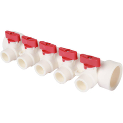 Коллекторы с воздухоотводчика KALDE 5 вых/синий