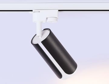 Трековый однофазный светильник со сменной лампой 1*GU10 GL5155 BK/WH чёрный/белый Track System Ambrella