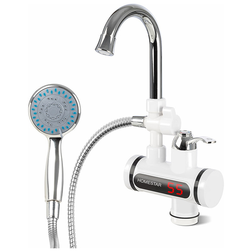 Водогрей проточный HomeStar HS-0113D (кран+душ) (104394)
