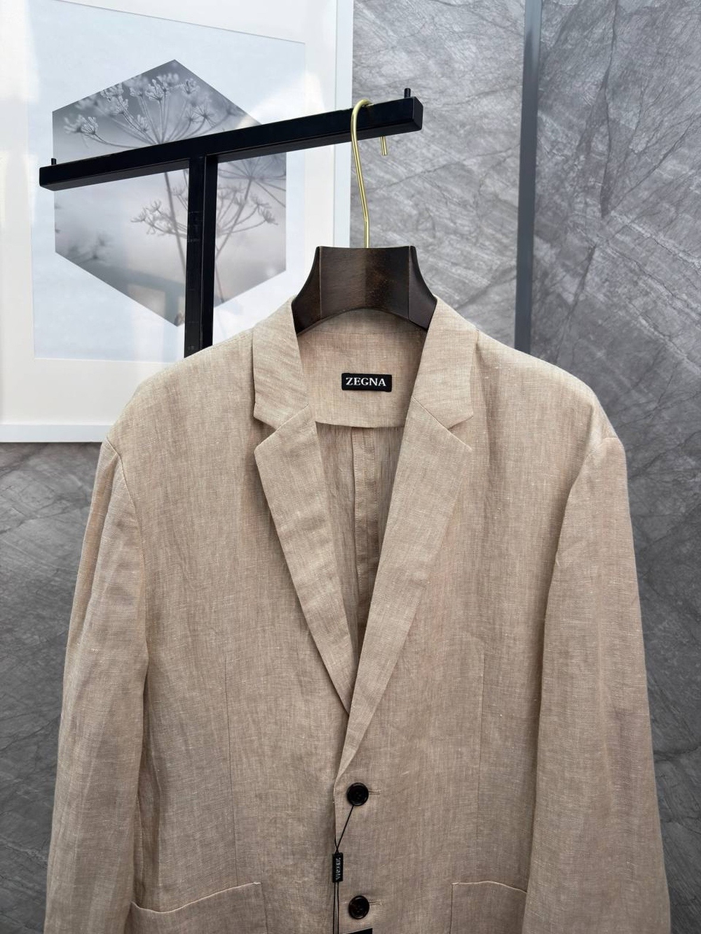 Льняной костюм Zegna