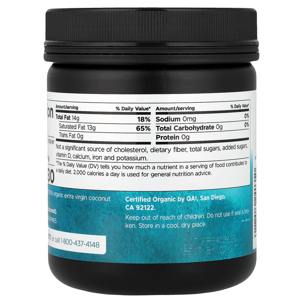 Swanson, органическое нерафинированное кокосовое масло высшего качества, холодный отжим, 454 г (16 унций)