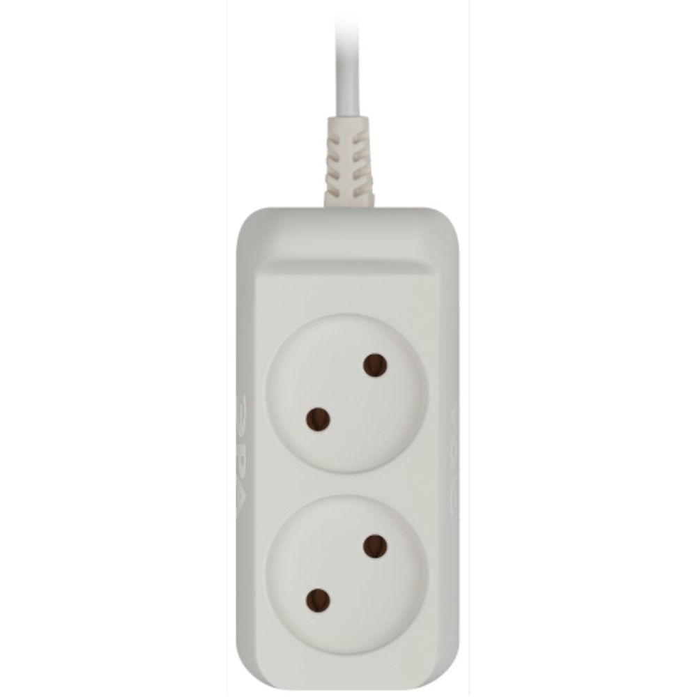 Удлинитель электрический ЭРА UX-2-1,5m без заземления 2 розетки 1,5м ШВВП 2x0,75мм2 6А