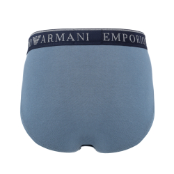 Набор мужских трусов брифов 2в1 (серый, серо-голубой) Emporio Armani 111733_4F720 15349