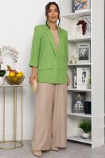 Пиджак льняной Мэрлин (зеленый) Б15429-7М LT Collection