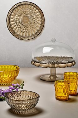 Блюдо для торта с крышкой Vanity, Ø30 см, коричневое